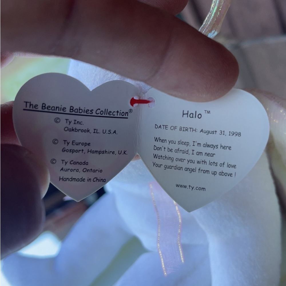 V - ‘98 - Ty Halo the Beanie Baby Angel 🐻 - Picture 5 of 9